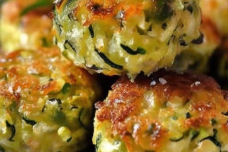 Golden Garlic Zucchini Bites