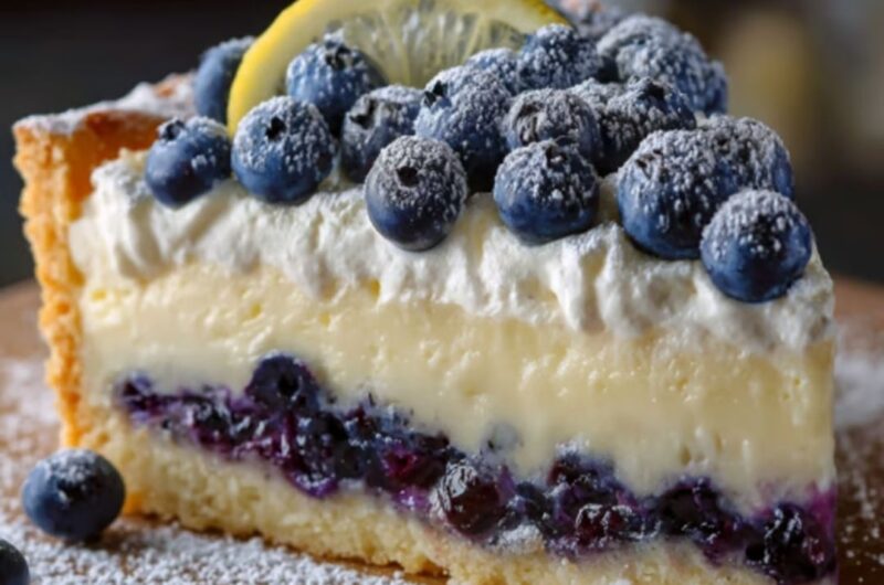 Blueberry Lemon Crème Cake