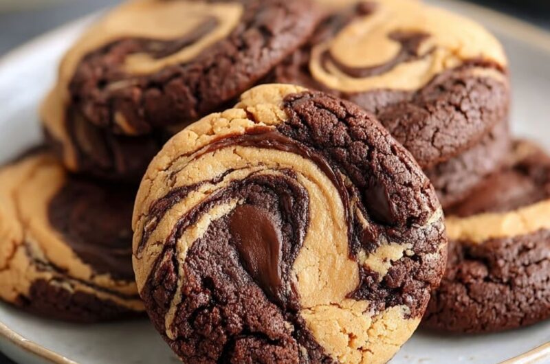 Peanut Butter Brownie Swirl Cookies