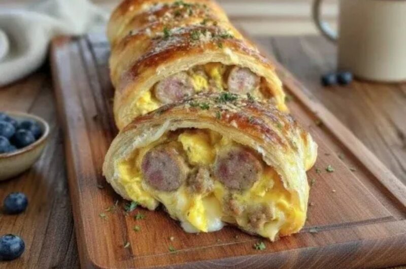 Easy Sausage Egg Cheese Breakfast Roll-Ups